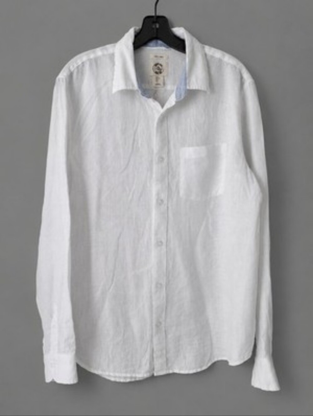 Panama Jack 100% Linen Shirt Small White Button Down Beach Resortwear NWT
